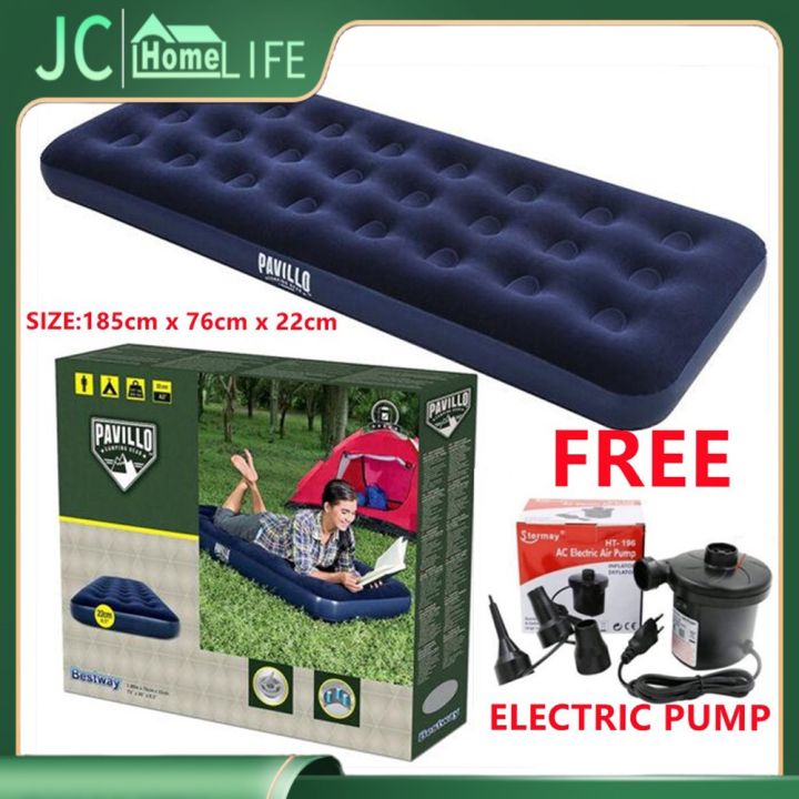 Bestway 67000 Inflatable Single Person Air Bed (Blue) WITH FREE Air ...