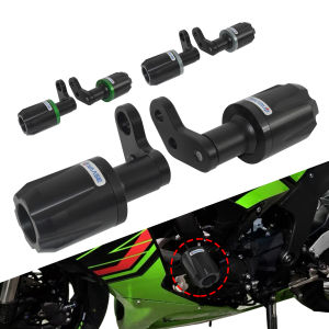 Motorcycle Left & Right Side Frame Sliders Engine Guard Crash Pad Falling Fairing Protector For KAWASAKI Ninja ZX-6R ZX6R ZX636 2024 2025 2026