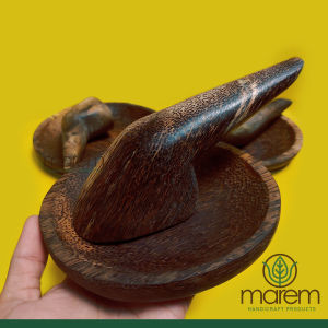 COBEK COWEK ULEKAN KAYU AREN HITAM FOODGRADE