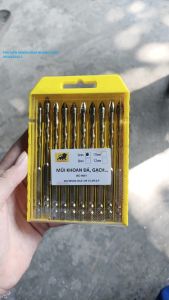 Mũi khoan đa năng 4 cạnh loại 1 phủ titan 6/8/10/12mm - Hộp 10 cái