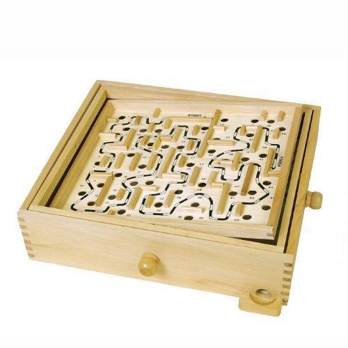 Wooden Labyrinth Puzzle Maze Game Wooden Labyrinth Balance Board ...