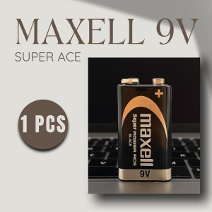 Bateri Maxell Alkaline 9V/Maxell Japan Long Lasting Genuine Alkaline 9V Battery [1Pcs]