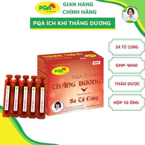 PQA Ích Khí Thăng Dương Hỗ Trợ Giảm Sa Tử Cung Giúp Cổ Tử Cung Co Lên và Se Khít Lại Hộp 10 ống
