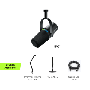 Shure MV7i Smart Microphone & Interface Dynamic Microphone USB Mic