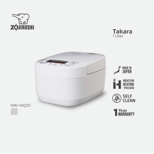 Zojirushi Takara Premium Rice Cooker NW-YAQ10/18 Pressure Induction Series Made in Japan - White