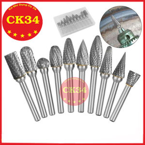 Bộ 10 mũi mài cốt 6mm khắc hợp kim thép VONFRAM siêu cứng chuyên mài kim loạigỗnhựa....