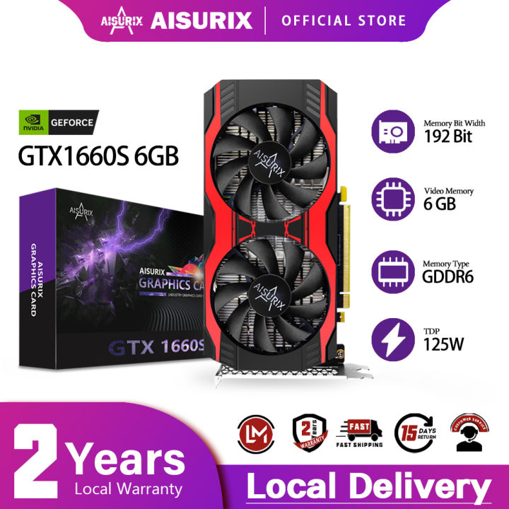 AISURIX GTX 1660 Super 6GB NVIDIA Graphics Card 1660S Video Card 192bit