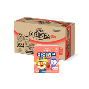 Daesang Wellife TPBS Thùng thức uống dinh dưỡng vị dâu Nucare Mykids Strawberry Hàn Quốc Pororo cho bé 150ml x 24 hộp