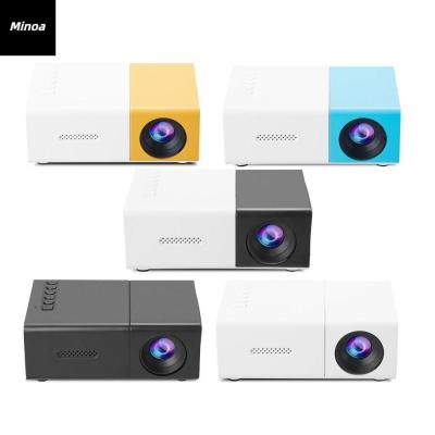 MINOA Built-in Speaker Mini Projector Remote Control 1080P Resolution Home Theat