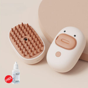 [FREE ESSENCE & CABLE] 3in1 Pet Spray Comb Steam Brush Dog Cat Electric Hair Massage Grooming Hair Removal Combs