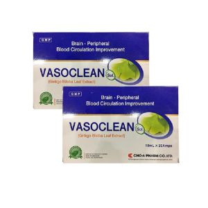 Vasoclean Sol Chính Hãng - Hỗ trợ điều tr.i sa sút trí tuệ ở người lớn rối loạn tuần hoàn máu não chóng mặt giảm thị lực - hộp 20 ống x 10ml