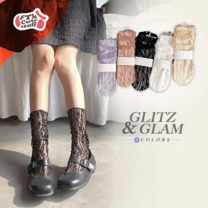 (พร้อมส่ง) ถุงเท้าซีทรู ลูกไม้ 5 สี หวานได้แซ่บได้ในคู่เดียว