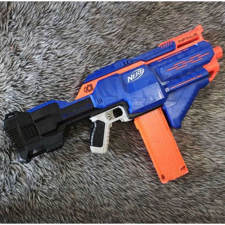 NERF ELITE - INFINUS WITH 18 ROUNDS MAGAZINE (MOTORIZED) | Lazada PH