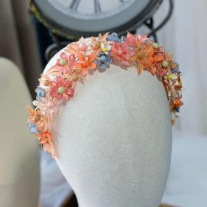 Gorgeous Flower Girls Tiaras Crowns Headpieces Wedding Headband Prom Brides Hair Accessories Elegant Girls Flower Headband