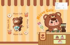 COMBO 10 Giấy Bao Tập Học Sinh Cute CAPYBARA KUROMI BABYTHREE NATRA TOTORO