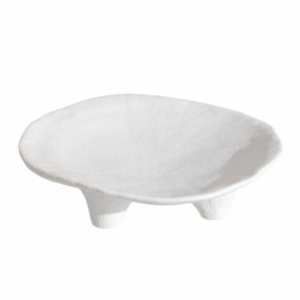 YOYO CHARMING Ceramic Jewelry Storage Tray Irregular Creative Three Legged Tray Miscellaneous Organizer Portable Jewelry Display Rack Photography Props