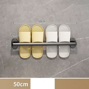 [HCM] Kệ Để Giày Dép Thanh Carbon Siêu Bền Không Gỉ Cài Dép Dán Tường Giá Móc Đồ Phơi Khăn Tắm -Hesede