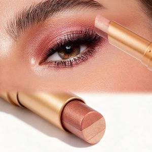 TOSHOW 2026 New 3 Color Eyeshadow Stick ( # 01Matte Earthy Matte) 3-in-1 Cream Eyeshadow Sticks Waterproof Long-Lasting Crease-Proof Eye Makeup for Quick Daily Wear