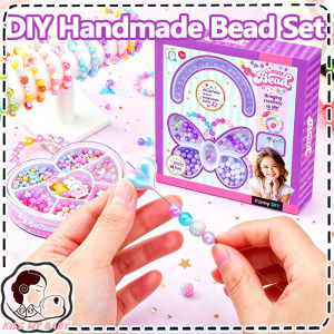 DIY Bead Set Jewelry Making Acrylic Bracelet Necklace Creative Mainan Kanak Kanak Gift Girl