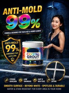 Crystal Tile Grout Waterproof Tile Gap Filler Anti Mold Epoxy Grout Quick Drying Easy Application Ceramic Floor Wall Tile Sealer