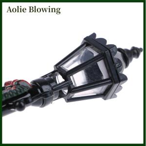 Aolie 1 12 dollhouse Miniature Christmas Park Street โคมไฟตุ๊กตา streetlight Decor Toy