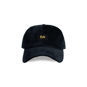 Otsky Topi Pria Baseball Corduroy Font Logo Gold