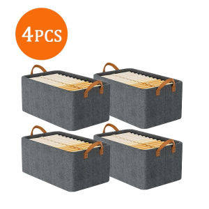 6PCS Storage Box Lipat Kotak Penyimpanan Baju Tahan Air Box Baju Mainan / Pakaian Dalam / Pakaian Box Penyimpanan Serbaguna