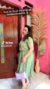 setelan rok crop kringkel