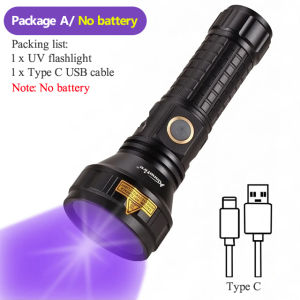 Alonefire h44uv 20W 365nm LED Đèn Black-Light cực tím Đèn sạc USB tiền quặng vết bẩn do thú cưng mực tàng hình đánh dấu phát hiện ánh sáng