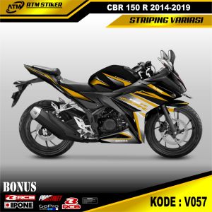 Stiker striping variasi cbr 150r facelift tahun 2015-2019