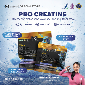 MUSCLE FIRST Pro Creatine Box - Menambah Massa Otot Suplemen Fitness