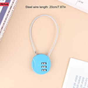 [LIXIAOJU] 13 20 50cm Wire Rope Digit Padlock Password Code Security Lock Smart Combination Lock For Motorcycle Helmet Lock Wire Rope