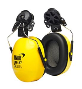 ที่ครอบหูลดเสียง ติดหมวกนิรภัย Ear muff YAMADA รุ่น EM187 ฝาครอบบุด้วยฟองน้ำอย่างดี น้ำหนักเบา ลดความดังเสียงได้สูงสุด 27dB (NRR)/30db (SNR)ใส่สบาย