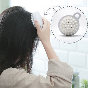 🔥🔥Roman Holiday Hair Scalp Massage Shampoo Brush Head Soft Silicone Head Haircare Brush Comb COD