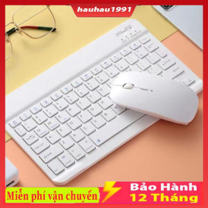 Bàn phím Bluetooth 10 inch Bluetooth 5.0 phạm vi kết nối hiệu quả 10 mét kèm theo chuột Bộ sản phẩm