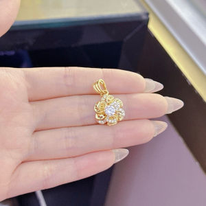 {loại1} Mặt dây chuyền hoa mai mini đính đá cz nhân tạo Kami trang sức sỉ MHMS30