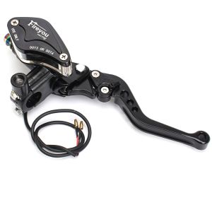 22มิลลิเมตรรถจักรยานยนต์ CNC ไฮดรอลิคลัทช์ชุดก้านโทกระบอกถักท่อน้ำมันสำหรับแข่งยามาฮ่าคาวาซากิฮอนด้าซูซูกิ Motos