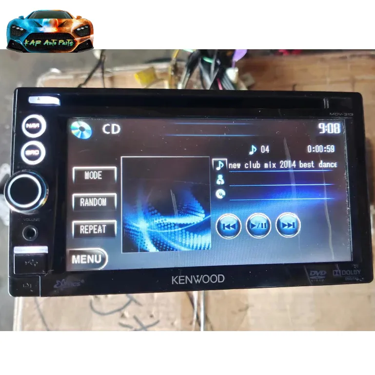 USED KENWOOD MDV-313 ORIGINAL JAPAN CAR CD DVD AUX USB RECEIVER