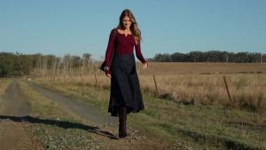 PRETTYGARDEN  Womens  2025  Autumn Long Sleeve Henley Shirt  T  Button Ribbed Knit Slim Fit Basic Shirt Casual Wear