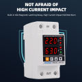 Digital Over Under Voltage Protector 40A 63A 80A 230V Din Rail Adjustable Limit Current Surge Protection Relay. 