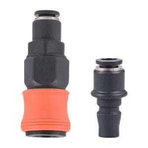 Quick Disconnect Coupler C Type Pneumatic Fittings Tube Quick Connectors SelfLock Mechanism Steel Ball Retentions System