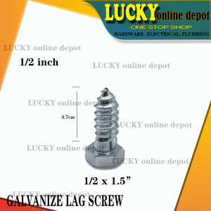 POLONET HEAVY DUTY GALVANIZE HEXAGONAL LAG SCREW 1/2 ( 50PCS PER BOX )