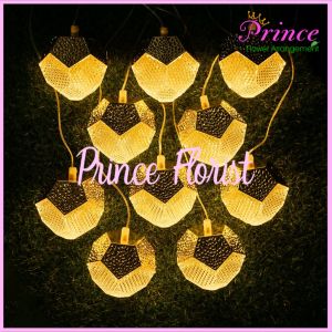 Lampu Gantung Bintang Hexagonal isi 10 Hiasan Jendela 300CM Lampu Chandeliers Nordic Star Led Panjang Rumah Natal Dekorasi Pernikahan Liburan Pesta Import Premium Artifisial
