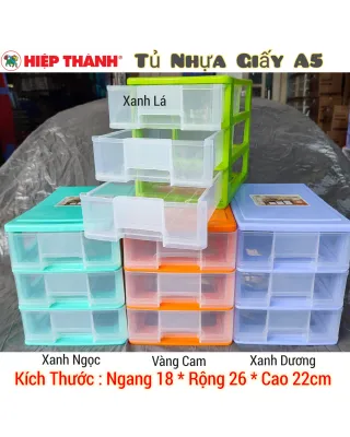 Tủ Nhựa Nhỏ 3-4-5 Tầng Đựng Vừa Giấy A5 ( Tủ Y Tế Tủ Để Bàn)-Tủ nhựa tomi Size Giấy A5 Gọn Xinh Tiện Dụng