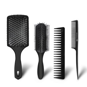 เครื่องมือร้านเสริมสวย4ชิ้น/เซ็ตแปรงผมมืออาชีพหวีตัดผมหวีHairbrush Hairdressingหวีดูแลเส้นผมเครื่องมือจัดแต่งทรงผม