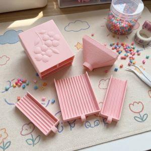 5-in -1 Perler Beads Tools Drawer Funnel Perler Beads Tools Full Set 五合一梅花抽屉豆铲豆盒漏斗立豆盘一体式不卡豆