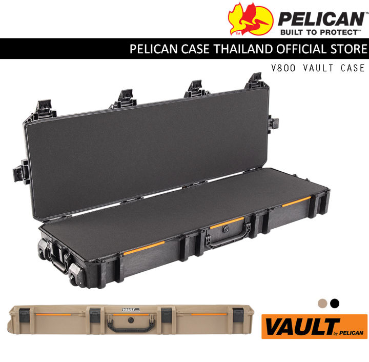 Pelican V800 Vault Double Rifle Case with Foam กล่องกันน้ำกันกระเเทก Lazada.co.th