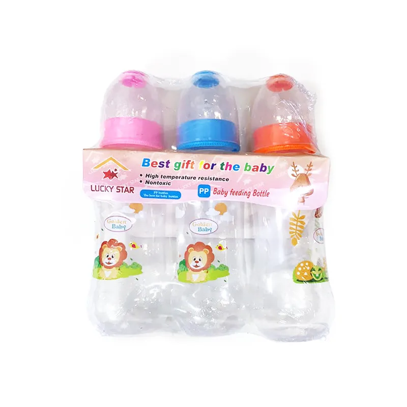 3PCS Baby Straight Feeding Bottle Combination Set (BIG) 9oz/250ml NP-01