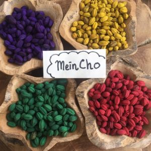(500gr/1250biji) Kerajinan Kolase Biji Mino Buah Mino Biji Mindi Buah Mindi Dekorasi Rustik