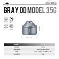 CAMPINGMOON TC-28 Refillable Butane Gas Tank Portable Ultralight Pocket Tank OD Type Gas Lantern Stove Lamp Torch Burner Threaded Screw Type Canister Lindal Valve Fuel Aluminum Alloy Original Camping Moon. 